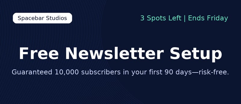 Launch to 10,000 subscribers in 90 days—risk-free. Free setup + limited spot 