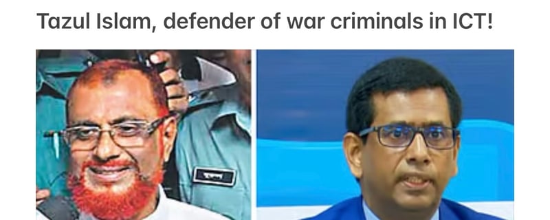 Questions (?) on Tazul Islam’s Involvement in ATM Azharul’s Case! 