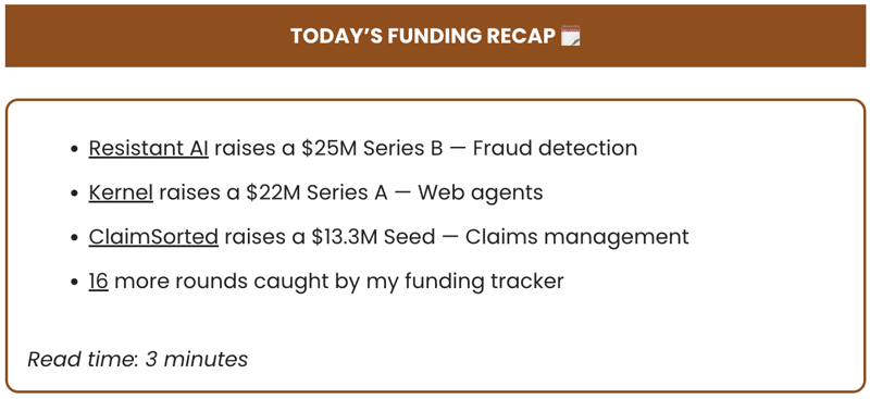 📌  19 AI startups raise $2.2B+