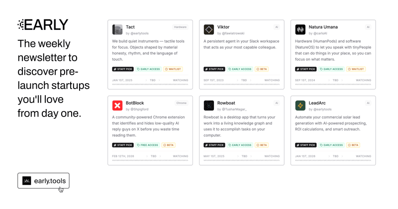 early.tools 047 » tasteful featured!