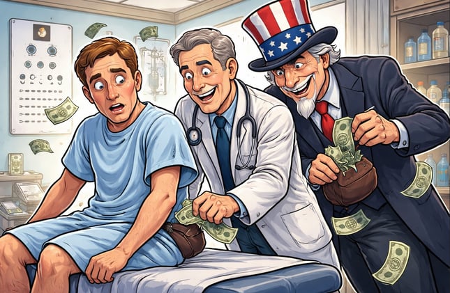 The Healthcare Scam: How the Government Pickpockets You Every Time You See a Doctor