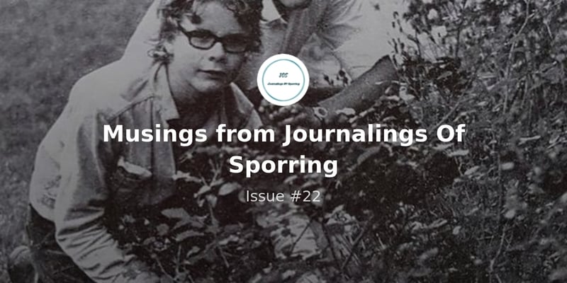 Musings from Journalings Of Sporring - Issue #22