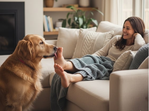 Why Does My Dog Lick My Feet?