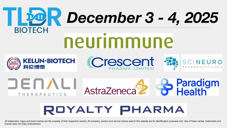 Biotech & Pharma Updates | December 3 - 4, 2025