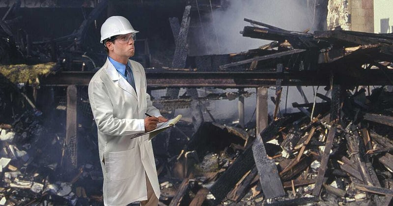 VA hospital burned to ground rated 30% destroyed