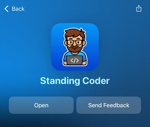 Standing Coder App in Beta
