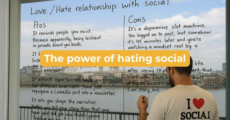 How hating social media can be your super power