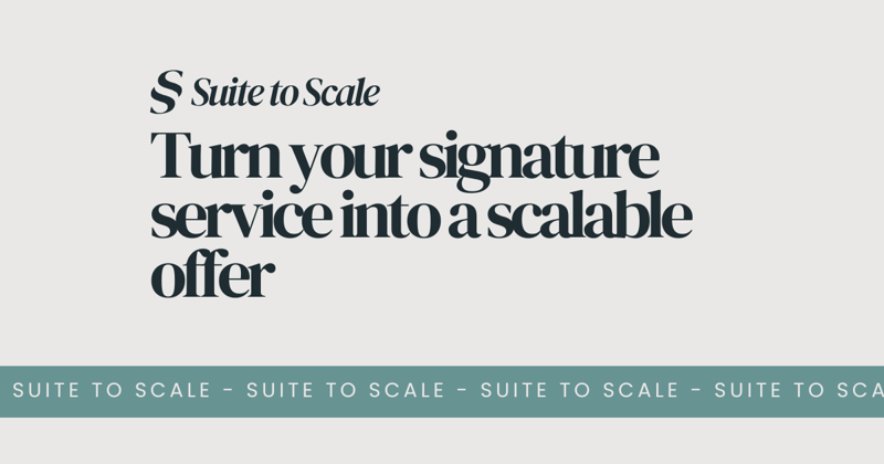 Signature service to scalable product offer