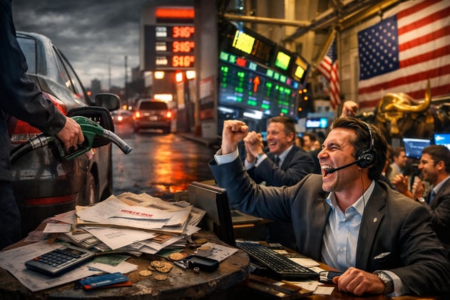 36% More to Run a Car, 13% Fewer Phones: How the Real Economy Is Screaming While Markets Cheer