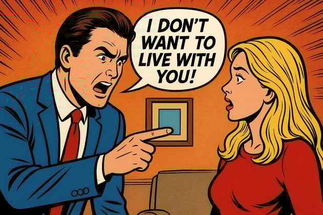 Vivir con una mujer =