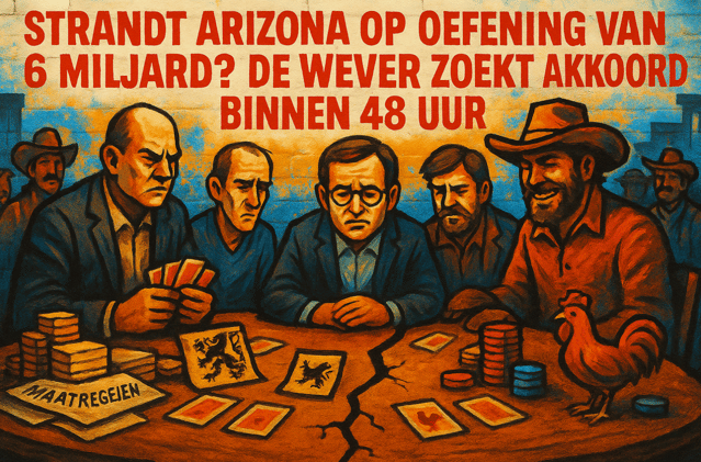 ‘Waals’ of ‘Vlaams’ scenario voor Arizona? Coalitiepartners nemen ‘Mister Begroting’ De Wever in tang, lat zakt tot onder 10 miljard