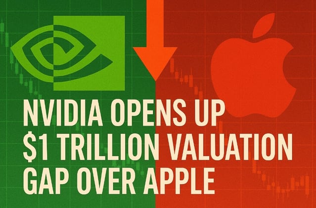 Nvidia Opens Up $1 Trillion Valuation Gap Over Apple