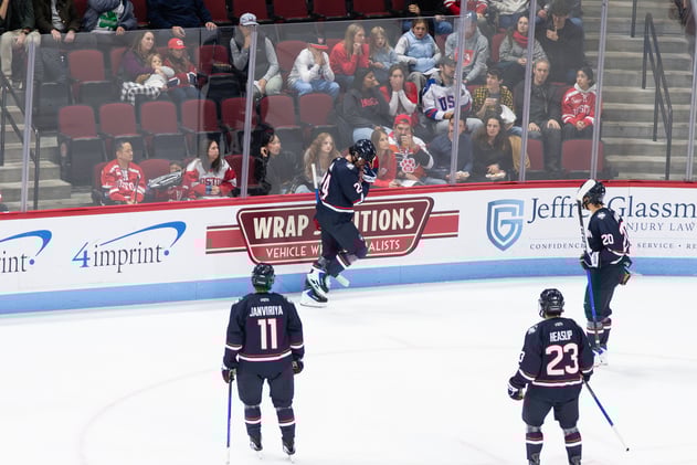 Carlin Dezainde explains his moonwalk celebration