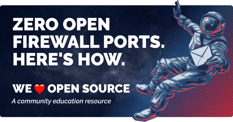 Zero open firewall ports. Here's how.