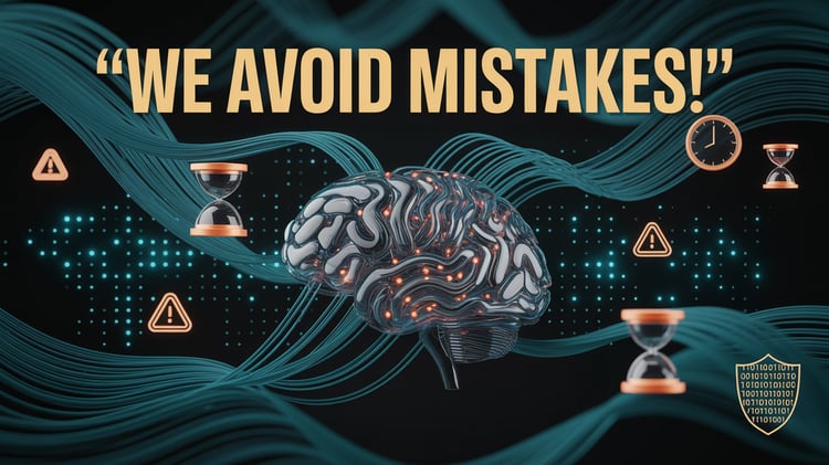 WE AVOID MISTAKES! YOU. BUT NEW. — A Risk-First AIO Manifesto
