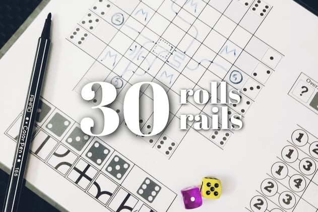30 rolls. 30 rails.