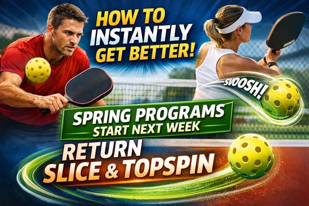 How To Instantly Get Better | Spring Programs Start Next Week | Return Slice Like a Pro