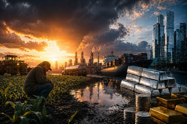 Diesel +54.4%, Farm Bankruptcies +46%, China Real Estate Erasing 20 Years of Gains, and COMEX Silver Withdrawals Running 131% of Delivery Requests: Physical Reality Is Margin-Calling the Entire Leverage Super-Cycle