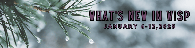 What's new in WISP: January 13-19, 2025