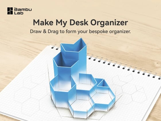 Check out MakerWorld's new Desk Organizer creation tool!