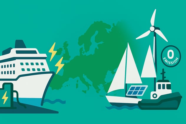 Klaipeda LNG electrification • Barcelona shore power • Gothenburg hydrogen pilot • Flåm cruise charging • Racing yacht retrofit • Guangzhou electric tug • Copenhagen sustainability