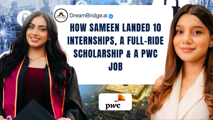 5 Hidden AI Tools, SOP Secrets & How Sameen Landed 10 Internships and a 100% Scholarship at Virginia Tech 