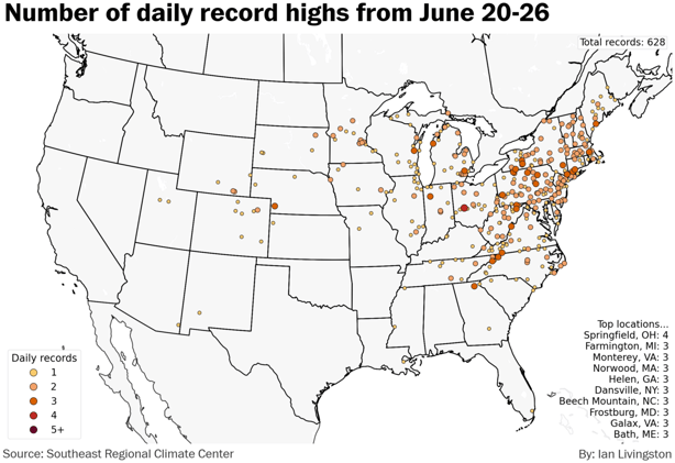 Relief into the weekend, but still summery most spots