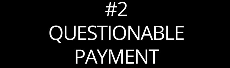 A questionable payment 