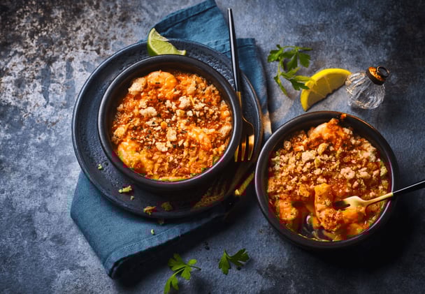 Creamy Baked Seafood Gratin