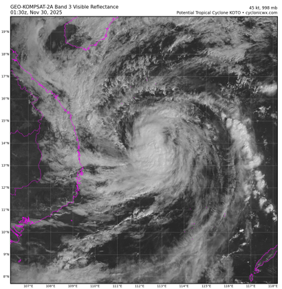 Severe Tropical Storm Koto (33W) – Tropical Cyclone Advisory #13: 0000 UTC 30 November 2025