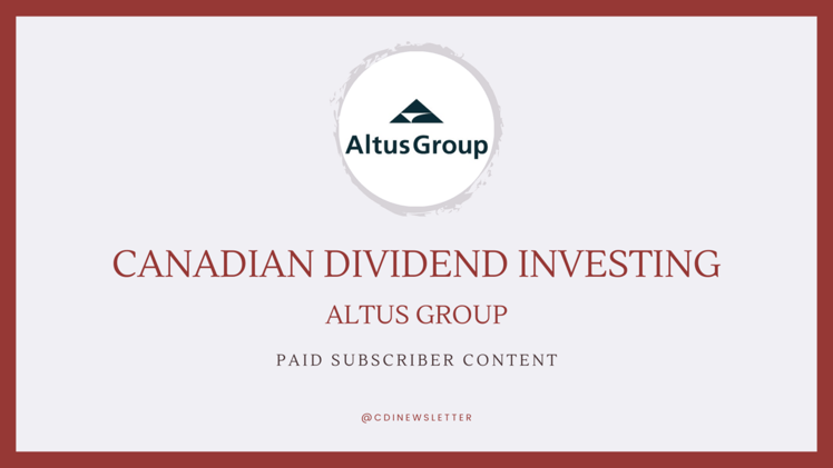 Altus Group: Stock and Dividend Analysis