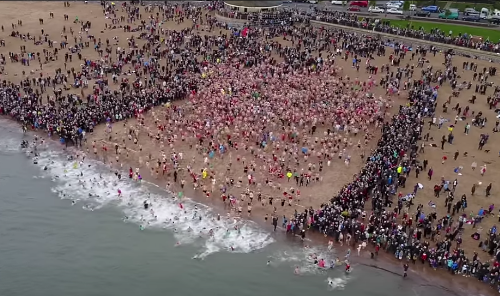 Is this Devon's biggest winter swim?