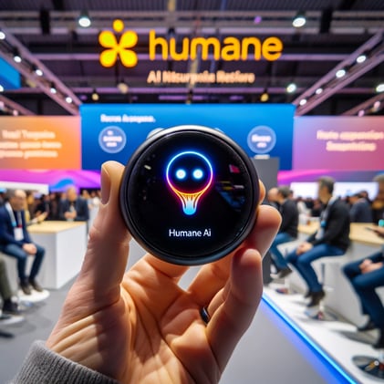 📴 ¿El Fin de los Móviles? El Pin de IA de Humane Promete un Mundo Sin Pantallas.