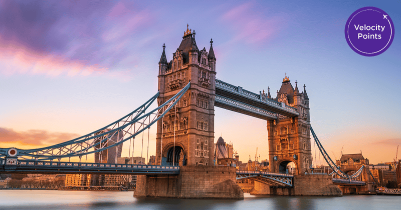 Business Class to London from 278,000 Velocity Points