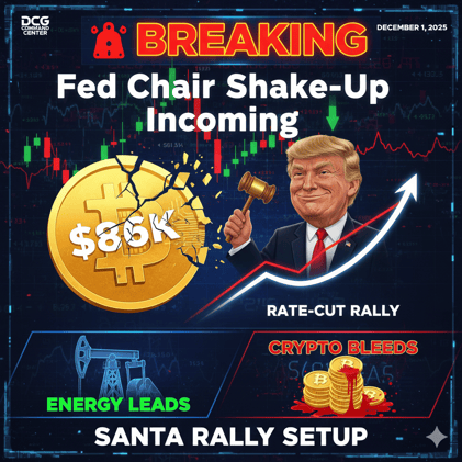 π¨ BREAKING: Fed Chair Shake-Up Incoming as Bitcoin Crashes Below $86K & Markets Brace for December Volatility