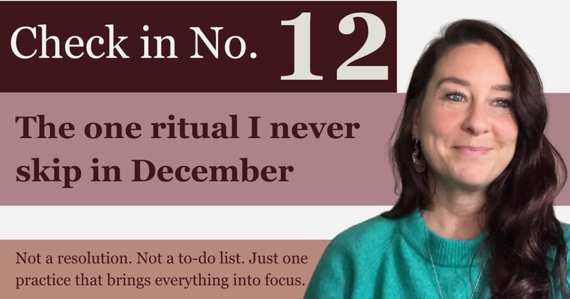 The one ritual I never skip in December