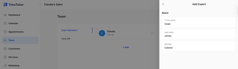 Salon Software Team Management