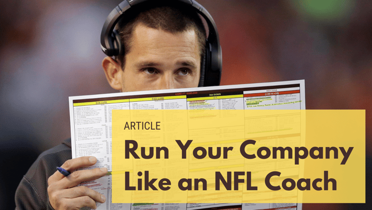 Run Your Company Like a NFL Coach