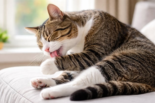 Why Is My Cat Pulling Out Their Fur? Causes of Over-Grooming in Cats