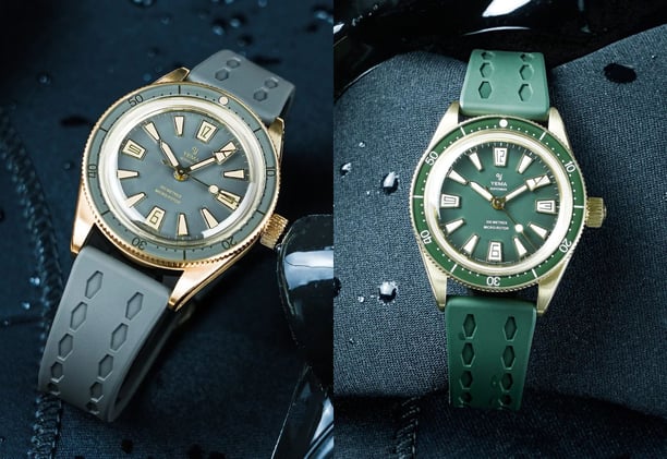 Yema’s New Bronze Skin Diver Slim CMM.20 Duo; Hamilton's Vintage Chronograps; Mido's Red Ocean Star 200C; Pequignet’s Subtle Royale Paris; Bulgari's Tubogas Manchette; Czapek's Sporty Chronograph