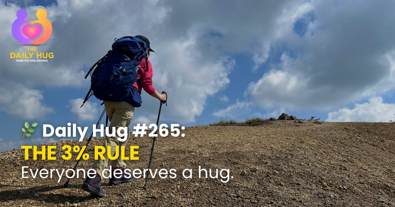 🌿 Daily Hug #265: The 3% Rule