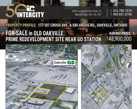177 - 187 Cross Ave. & 580 Argus Rd., Oakville - Power of Sale
