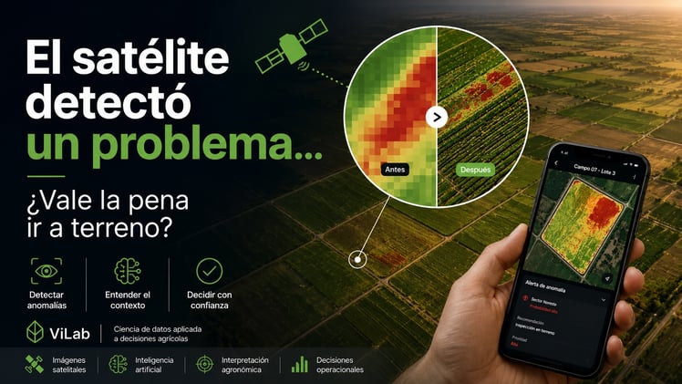 El satélite detectó un problema... 