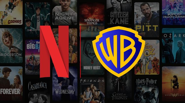 🤝 Netflix Down 8% After Surprise $83B Deal to Buy Warner Bros