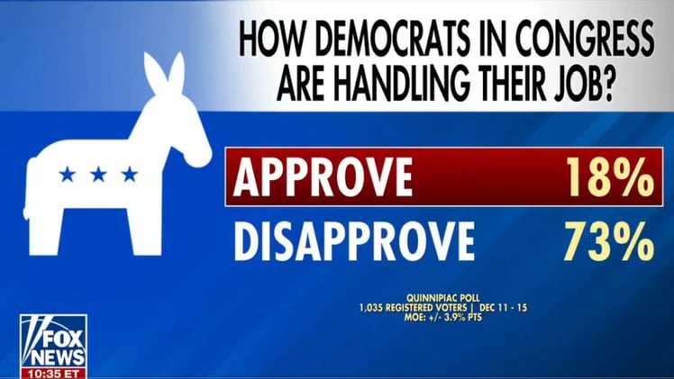Democrats Face Huge Approval Slump as Criticism Intensifies