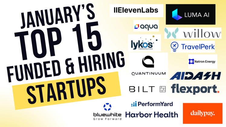 15 Companies Who Raised The Most $$ in January & Are Hiring