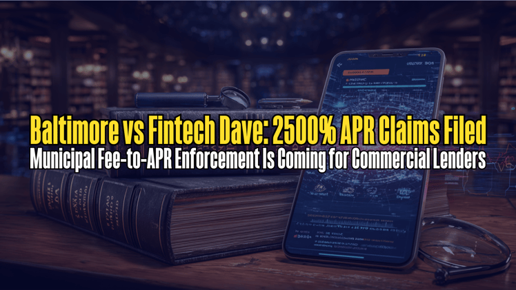Baltimore Sues Fintech Dave: 2500% APR Claims Filed