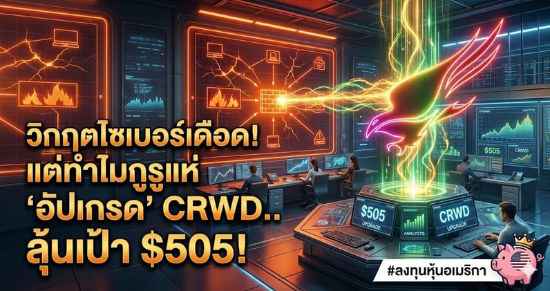 วิกฤตไซเบอร์เดือด! แต่ทําไมกูรูแห่ 'อัปเกรด' CRWD.. ลุ้นเป้า $505!