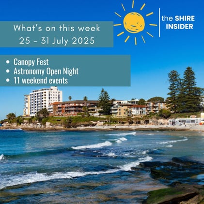 Your Shire itinerary for 25 - 31 July