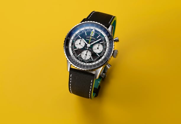 Breitling Releases Titanium Navitimer B01 Chronograph 43 With Aston Martin F1; IWC And George Russell Team Up; The New Traska Chronograph; Delbana's New Rotonda; A Very Complicated AP Pocket Watch 